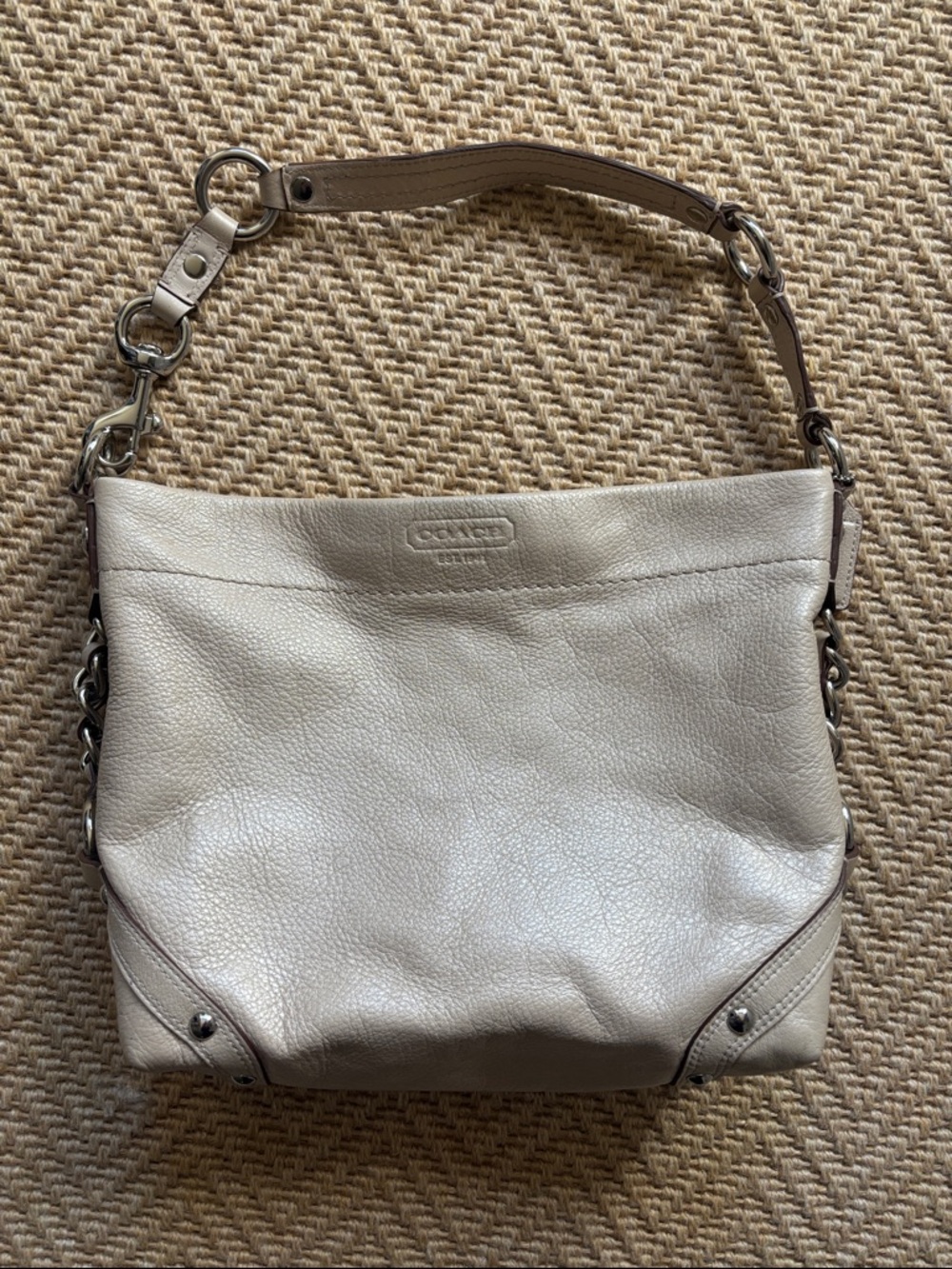 Coach Pebbled Leather Hobo Bag